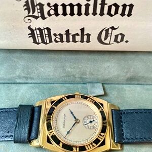 Vintage Hamilton Piping Rock Gold Men's Wristwatch - never worn - Edition 6041